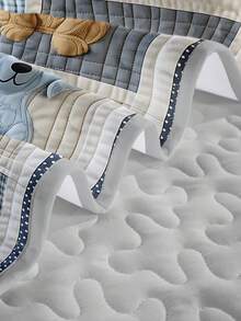 2/3pcs Cute Dog Printed Quilted Bedspread Set (1 Bedspread + 1/2 Pillowcase, Pillow Insert Not Included), High Definition Print For Home & Dorm - Multicolor - View 8