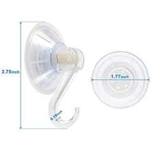 1st Choice Plastic Suction Cup Hooks, 4 Pack Ultra Heavy Duty Power Lock Vacuum Traceless Smooth Waterproof Oil-Proof Wall Shower Kitchen Window Bathroom Holder