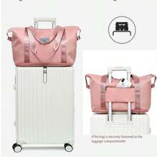Unisex Large-Capacity Sports And Fitness Bag That Can Be Sleeved On A Trolley Rod, Suitable For Travel And Boarding. It Is Wear-Resistant, Practical, And A Carry-On Luggage Bag.