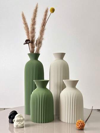 波浪纹理艺术花瓶，波西米亚风格花瓶，干花花瓶，适用于室内装饰花瓶，玄关装饰花瓶，办公室装饰花瓶