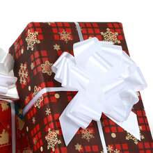 30pcs Large White Ribbon Bows, Suitable For Weddings, Receptions, Anniversaries, Halloween, And Christmas Anniversaries - Perfect For Gift Wrapping And Party Decoration - Multicolor - View 10