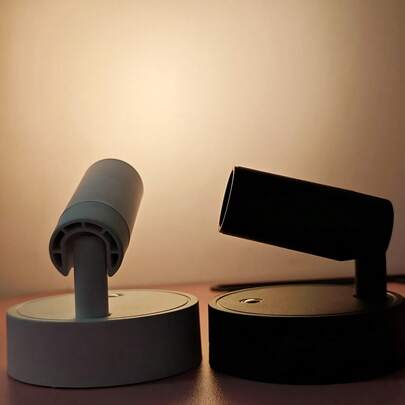 LED Rechargeable Wall Lamp, Magnetic Spotlight, Painting Lamp, Night Light, Bedside Reading Light, Eye-Caring Bedroom Night Light, Dimmable, Wireless No Drilling, 360° Rotatable Touch Control, Rechargeable Battery