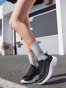 CAMEL CROWN Women Breathable Lightweight Sports Sneakers Soft Sole Rebound Running Shoes - Black - View 1