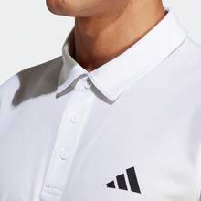 Adidas 男款 FAB POLO 短袖 T 恤，针织领上衣 THR8729 - 白色 - 查看 2