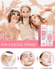 MOOYAM 120ml Tónico facial hidratante de niacinamida - Nutrición profunda con ácido hialurónico, vitamina C y E - Suave, reconfortante, firme, hidratante y blanqueador para mujeres, todo tipo de pieles, apto para viajes