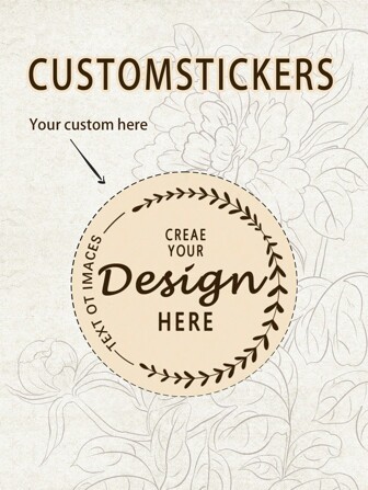 30-1000 etiquetas personalizadas - Pegatinas personalizadas con cualquier diseño, imagen, logotipo o texto, etiquetas de agradecimiento personalizadas, logotipo de negocio