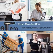 Elektrischer Muskel-Massagegerät, kleine Reise-Massagepistole, Tiefengewebe-Massagepistole, entlastet den gesamten Körper, 6-Gang leise Körper-Faszien-Pistole mit Handgriff und 4 Massageköpfen, Mini-Massagepistole, geeignet für 5 Einsatzbereiche: Zuhause, Fitnessstudio, Outdoor, Büro usw., ideales Geschenk für Männer und Frauen