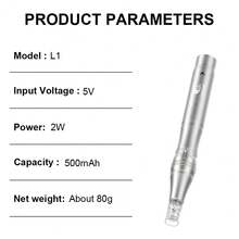 500mAh Electric Micro-Needle Beauty Pen L1 With 10 Replaceable Needle Heads