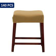 2/4/6pcs Solid Color Milk Silk Bar Stool Covers, Modern Minimalist Plain Color Bar Stool Slipcovers, Suitable For Kitchen, Dining Room, Small Bar Stools Protection And Decoration - Multicolor - View 23