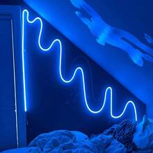 Bandă luminoasă decorativă pentru dormitor, 4,8 m, bandă luminoasă neon cu LED-uri RGB, telecomandă cu 24 de taste, lumini neon, design DIY flexibil pentru dormitor, living, jocuri, decorațiuni pentru petreceri, benzi neon LED, lumini LED, bandă LED, lumini LED pentru cameră, lumini LED 4,8 m - RGB - Vizualizare 6