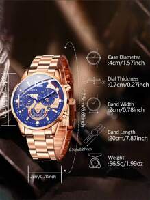 6 pièces/Set Montre à quartz mode décontractée pour femme avec bracelet en alliage et parure de bijoux papillon. C'est le premier choix pour le port quotidien et les cadeaux.