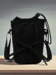 Crossbody Bag For Men, Versatile, Lightweight, Sports And Leisure, Water Bucket Bag, Neutral And Fashionable Water Bottle Bag, Commuting Bag, Cycling Bag, Simple Shoulder Bag, Mobile Phone Bag Side Bag