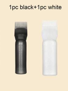 1/3 件沙龙发油涂抹瓶专业美发染发梳瓶理发店美发师染色用品发油涂抹器、发油瓶、发油瓶、发根梳涂抹瓶、发根梳涂抹瓶染发剂涂抹刷用于发根梳颜色带刻度尺、理发店美发产品和配件美容旅行必需品