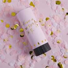 1pc Mini Handheld Gift Cone Pink Portable DIY Spring Jet Gift Cone Colorful Confetti Confetti For Birthday Party Wedding Mother's Day Family Gathering Atmosphere Favors Props