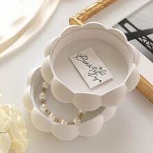 DIY Epoxy Resin Crafts Tray Storage Silicone Mold - Round Bubble Bead Storage Tray, Aromatherapy Plaster Tray Mold - Reusable, Easy Demold, Suitable For Artisan Handmade Home Decor Gifts