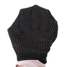 Sleek Design, Breathable Mesh Black Undercap For Women - Elastic, Lightweight & Portable | Fashionable Polyester Hair Cap