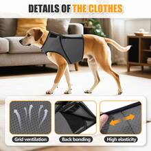 Dog Anxiety Vest, Skin-Friendly Thunder Jacket For Dogs, Dog Calming Shirt For Thunder, Fireworks, Vet Visits And Separation - Keep Pet Calm Without Medicine & Training, Anti Anxiety For Dogs - Multicolor - View 9