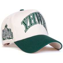 Gorras de béisbol unisex YHWH con bordado de letras, sombreros casuales ajustables, sombrero protector para exteriores para primavera y otoño ESZA - Marina de - Ver 10