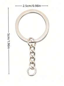 60pcs Simple Elegant Metallic Keychain, Suitable For Everyday Use And Attachments School Car Accessories Cute Goth Y2k