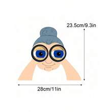 1PC/2PCS Whimsical Wooden Garden Fence Decorations, Elderly Couple Peering Over, Artistic Illustrated Yard Art, Unique Atmosphere Design For Outdoor Spaces, Loving Couple Garden Decor, Outdoor Fence Yard Sign Art, Cute Decorative Gift, Holiday Lawn Decoratior