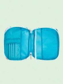 1pc Bible Cover Floral Bible Box With Handle & Zipper Back Pocket 10 Inch Women's Bible Bag, Bookmark Portable Bible Carrying Case For Bible Study, Outdoor, Daily Commuting, Study, Office Supplies, Back To School, School Supplies - Multicolor - View 9