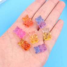 Ombre Bear Beads, No Eye Acrylic Bear Beads, Decoration Beads, Summer Beach Holiday Accessories, Fashion Jewelry For Women, For DIY Bracelets, Necklaces, Earrings, Anklets, Phone Case, Hair Clips, Birthday, Wedding, Music Festival Gifts