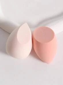 2pcs/Pack Makeup Sponge, Foundation Blender Beauty Sponge, Latex-Free Dry & Wet Powder, Cream, Liquid Foundation Applicator Tool, Suitable For All Skin Types,Makeup,Cheap,Room Decor,Vanity,Travel,Bedroom,Makeup Accessories,Puff,Makeup Blender,Powder Puff,Makeup Sponge