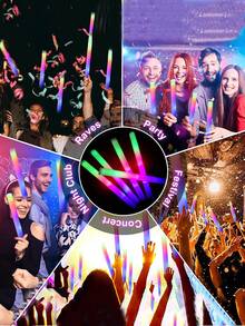 1/15 que phát sáng xốp LED 16 inch, 3 chế độ nhấp nháy, phụ kiện tiệc phát sáng thích hợp cho tiệc cưới, lễ hội hóa trang, sinh nhật, hòa nhạc, lễ hội hóa trang, quà tặng, phụ kiện trang trí đám cưới - 15 miếng - Xem 7