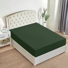 Mellanni King Fitted Sheet - Iconic Bedding Sheets With Up To 16 Inch Deep Pocket - Soft & Cooling - Fade & Stain Resistant - 1 PC (King, Light Blue) - 1448 翡翠綠 - 查看 8