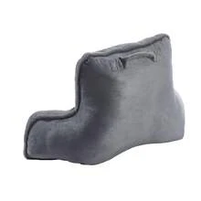 Reading Pillow For Sitting In Bed Adult, Lounger Backrest Pillow With Arms, Faux Fur Bed Reading Pillow With Washable Cover, Back Pillow For Sitting Up With Extended Arms