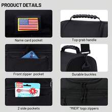 Lonchera térmica con correa para el hombro para la escuela y el trabajo, color negro