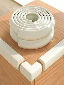 2米加厚L型防撞条 儿童桌角保护条 儿童安全保险杠保护装置 易于安装的桌角保护装置，让您无忧无虑的家 加宽防撞保护装置 儿童防撞保护条 墙角桌角墙角保护装置 - 彩色 - 查看 3