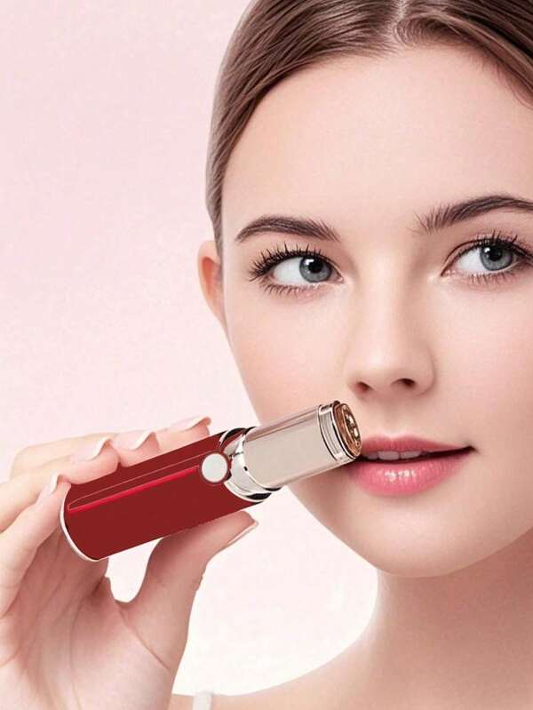 Removedor de vello facial indoloro para mujeres - Elimina instantáneamente el vello del mentón, las mejillas, el labio superior y las cejas - Funciona con batería