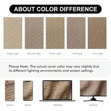 Seat Covers For Dining Room Chair Seat Slipcovers Kitchen Chair Covers (Beige, 4 Pcs) - 卡其色 - 查看 10