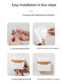 1 pieza Caja organizadora multifuncional para controles remotos - Almacenamiento de artículos de oficina, cosméticos y cables de carga para el escritorio