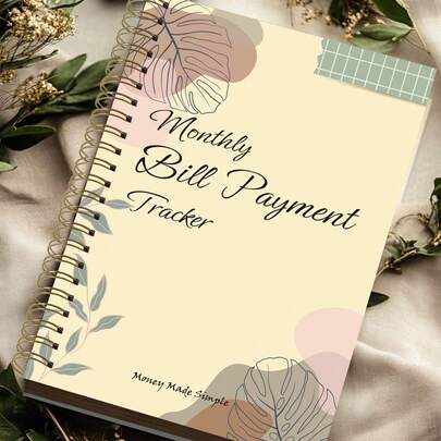 Monthly Bill Payment Tracker Notebook, 2026 Finance Management & Budgeting Ledger With Checklist For Bill Tracking And Payment Recording, A5 Spiral Bound, 5.6X8.0 Inches,School Office Supplies Gifts For Women Men Teacher Appreciation Gift Mother's Day