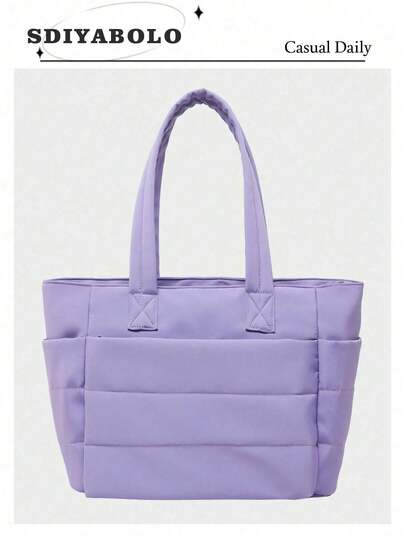 Bolso de mujer, bolso de mano ligero y esponjoso, adecuado para viajes, trabajo, playa, gimnasio, compras