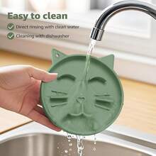 Coomazy Large Silicone Slow Feeder Dog Bowls, Interactive Puzzle Toy Pets Food Training, Keeps Dogs Busy, Prevents Puppy Overeating (Dark Green, Large: 3.2Cup) - 粉紅色/綠色 2 件 - 查看 3