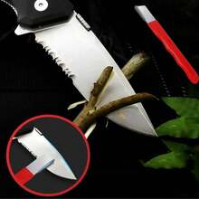 1pc Portable Dual-Purpose Sharpening Stone, Pocket Sharpener, Suitable For Lawn Mower Blades, Garden Tools, Etc., Portable Small Outdoor Tool Sharpening Stone - Multicolor - View 4