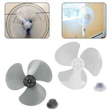 16Inch 3 Leaves Plastic Fan Blade Electric Fan Accessories Household Standing Pedestal Fan Blade Table Fanner With Nut Cover
