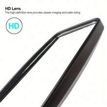Adjustable Bicycle Rearview Mirror - Wide Angle, Clear View, Fit All Handlebars, Black Fashion Design