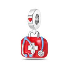 1 件热销花朵、书籍、牙齿、牙膏、心跳、急救箱串珠吊坠，适合女孩和女士 DIY 手链项链时尚珠宝制作情人节礼物