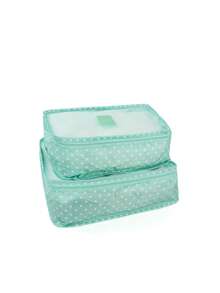 Bộ 6 túi đựng hành lý du lịch chống thấm nước, nhiều màu sắc, có khóa kéo, dùng khi đi du lịch/ký túc xá, túi đựng đồ bằng vải Oxford (nhiều chữ in), đồ dùng du lịch thiết yếu, phụ kiện du lịch, túi du lịch, kỳ nghỉ, ngày lễ, trở lại trường, đồ dùng học tập, hộp đựng đồ, đồ dùng thiết yếu trong ký túc xá, trường đại học - Nhiều màu - Xem 8