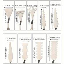 9件套艺术肌理刀，美术学生调色刀，不规则刮刀，油画工具，水彩丙烯颜料刀 - 套裝 - 查看 2