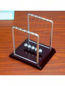 Bola de colisión - Juguete científico - Juguete de observación de inercia de colisión - Conservación de física de bola de colisión - Artesanía de hierro decoración creativa - Adorno - Regalo para fiestas - Regalo de cumpleaños - Regalo - Juguete - Multicolor - Ver 7