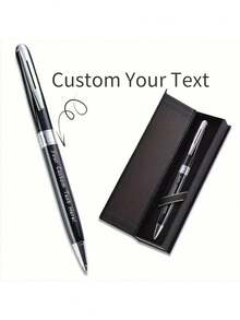 Custom Metal Signature Pen - Customizable With Name Or Logo, Elegant Gift Box Included,Perfect For Office, Birthday,Customized Personalized Wedding Gifts,Multi-Functional,Durable,Ornamental,Reusable,Exquisite,Stylish,High-Quality,Colorful,Modern,Custom,Personalized,Unique,Ideal Gifts For Him,Ideal Gifts For Her,Dad,Mom,Family,Friends,Tea Room,Home,Garden,Office
