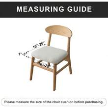 Seat Covers For Dining Room Chair Seat Slipcovers Kitchen Chair Covers (Beige, 4 Pcs) - 白色 - 查看 9