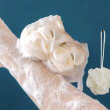 1 Stück Trockenbürstenkörperbürste, Körperhaut-Exfoliator-Kratzer, für trockenes Bürsten der Haut, Massage, Lymphdrainage & Verbesserung der Durchblutung, mittlere Stärke (Wildschweinborsten und Holzgriff) Trockenhaut-Körperbürste