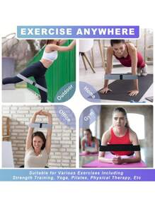 3pcs Anti-Slip Fabric Resistance Band, Suitable For Exercise. The Circular Exercise Band Is Suitable For Legs, Buttocks And Gluteal Muscles. The Stretching Exercise Band For Both Men And Women. The Hip Elastic Band Is Suitable For Home Gym Fitness, Yoga And Pilates