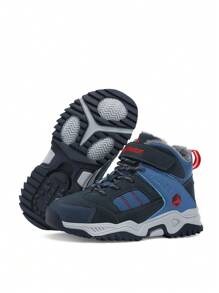 1 Pair Kids Fleece Outdoor Hiking Shoes, Children's Winter Shoes, Warm And Comfortable, Suitable For Boys And Girls Daily Casual And Outdoor Hiking Camping, New Autumn/Winter Models